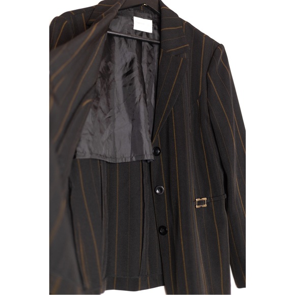 Vertical Stripes Suit Jacket with Buttons - M/L - Picture 2 of 4